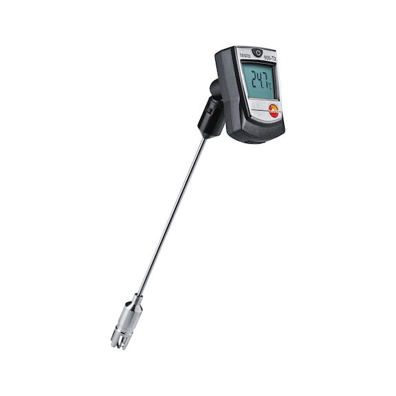 Thermomètre surface TESTO 905-T2, plage mesure -50 - +350 °C tube sonde 150 mm - Instrument de mesure de température avec sonde de surface articulée