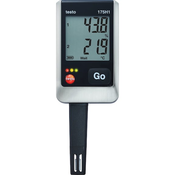 TESTO 175H1 2-channel data logger temperature/humidity with external humidity sensor - 2-channel temperature and humidity data logger