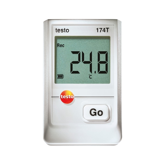 TESTO 174 T 微型温度数据记录仪，测量范围为 -30 至 +70°C，白色 - 微型温度数据记录仪