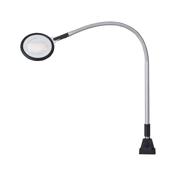 Magnifying lamp RING LED w/ flex arm, mod. RLLQ 63 R, lens 72&nbsp;mm, 6 DPT, plastic - LED magnifying lamp RING LED with flexible arm
