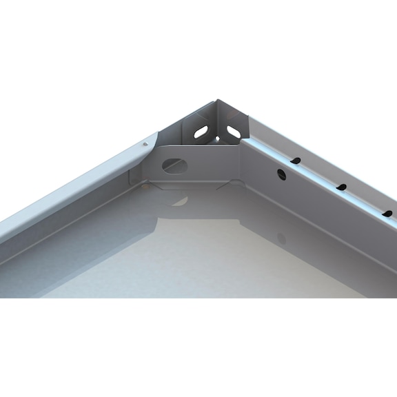 META Steckregal CLIP 150 Zusatzboden verzinkt 1000x600 mm Befestigungszubehör - Zusatz-Fachboden für Steckregal, Tragfähigkeit 150 kg