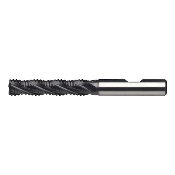 ORION 立铣刀 PM TiCN+TiN，NR 型，8.0 mm，DIN 844B/长型，DIN 1835B 刀柄 - HSSE PM 开粗刀