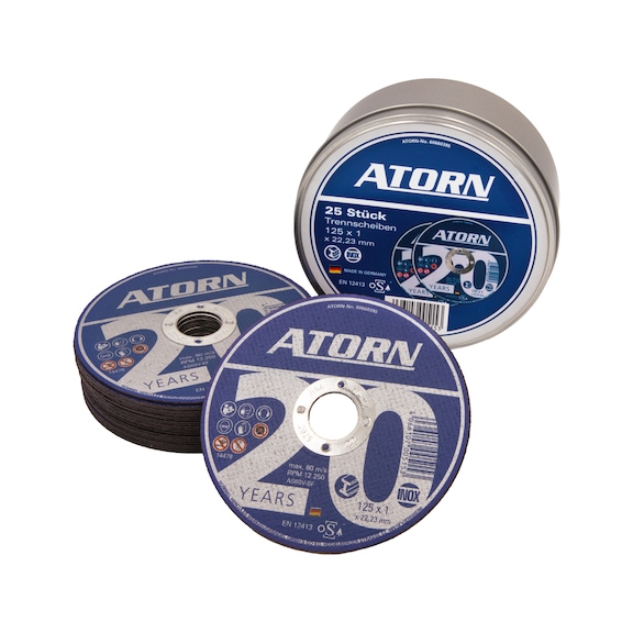 ATORN disque à tronçonner INOX/ACIER Edition 20 ans |PROMOTION