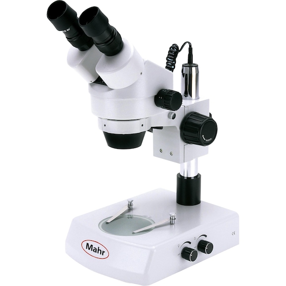 Microscope stéréo MAHR MarVision SM 150, binoculaire, av potence colonne, 7x–45x - Microscope binoculaire avec zoom SM 150