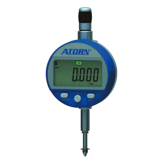 ATORN 电子千分表 B 型，量程 12.5&nbsp;毫米，分度值 0.001&nbsp;毫米，适用于动态测量 - 电子千分表