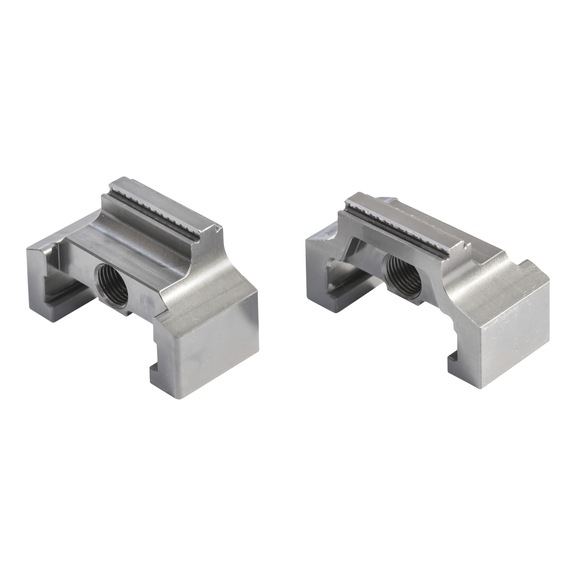 Slim clamping jaws for centre clamping devices
