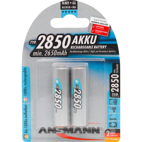 Baterie ANSMANN NiMh tip AA pachet blister cu 2 bucăţi - High-capacity AA rechargeable battery