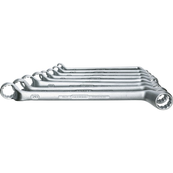 Double ring wrench sets 8 or 12&nbsp;pieces