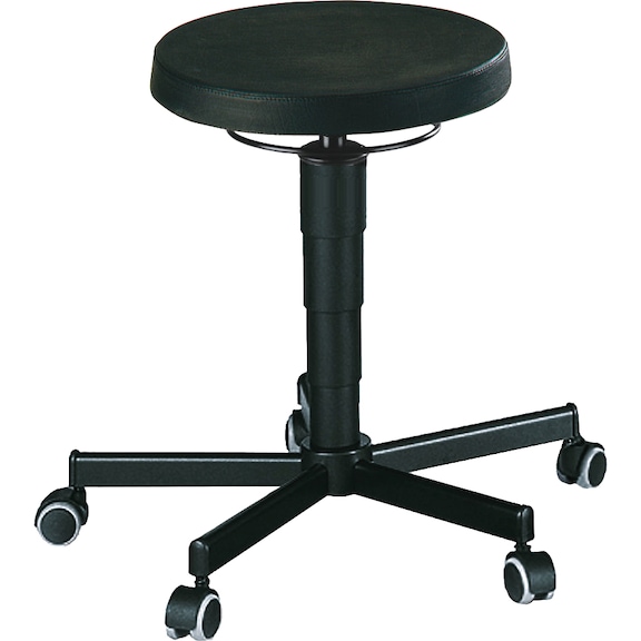 Taburete BIMOS con ruedas y espuma poliuretano, altura del asiento 460-630 mm - Rolling stool