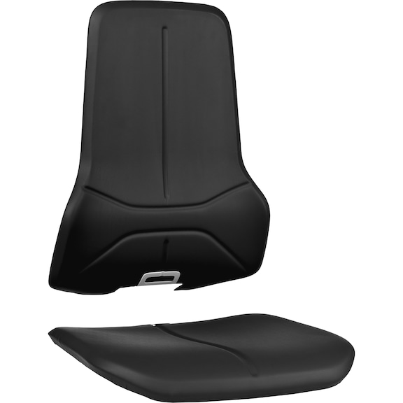 BIMOS cushion, faux leather Magic, colour black for swivel work chair NEON - NEON cushion