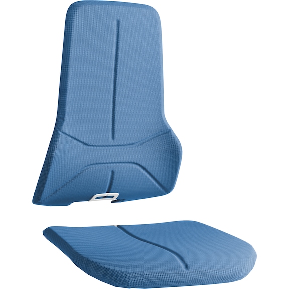 BIMOS Supertec 座垫，蓝色，用于 NEON 转动工作椅 - Supertec® 座垫