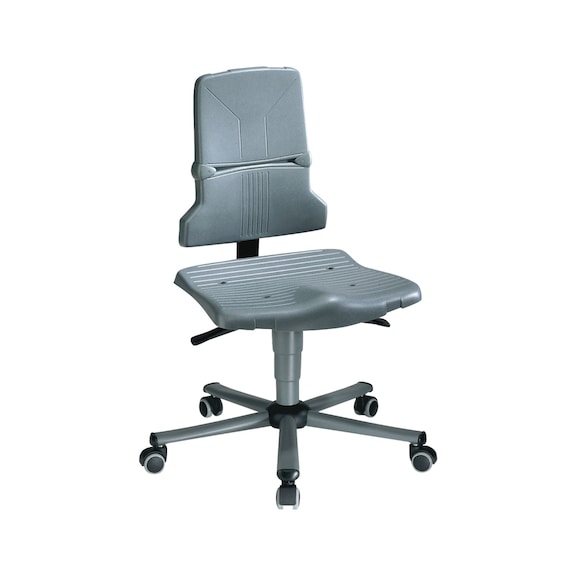 BIMOS okretna radna stolica, Sintec 2 sa točk., podesiv naslon 430-580 mm - SINTEC swivel work chair with castors