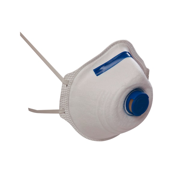 Mascarilla respiratoria EKASTU Mandil FFP 2/V, con válvula (paquete 12 piezas) - Semimáscara filtrante de partículas