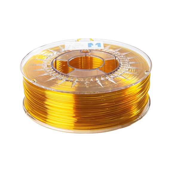 Filament PTEG 2,85 mm 1000 g Farbe Gelb transluzent - PETG Filament