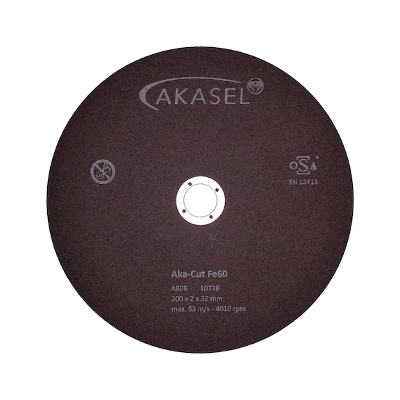 Discos de corte de corindón especial Aka-Cut Fe60 - 500-1000 HV