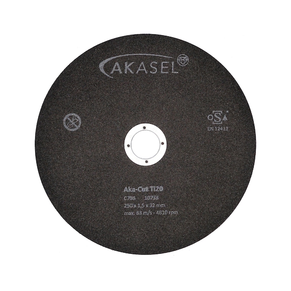 Discos de corte de corindón especial Aka-Cut Ti20 - 100-350 HV