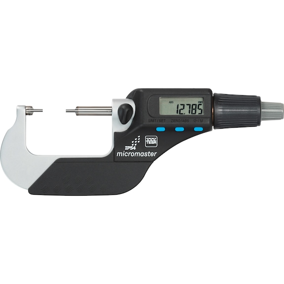 Micrometru TESA, 0–30 mm, cu ieşire de date, clasă de protecţie IP54 - Micrometru electronic