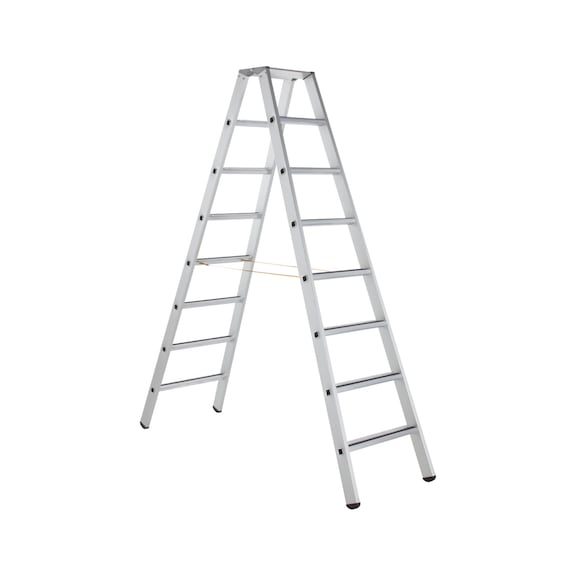 ZARGES staande ladder, dubbelzijdig, 2x4 treden, 1,15 m - Staande ladder