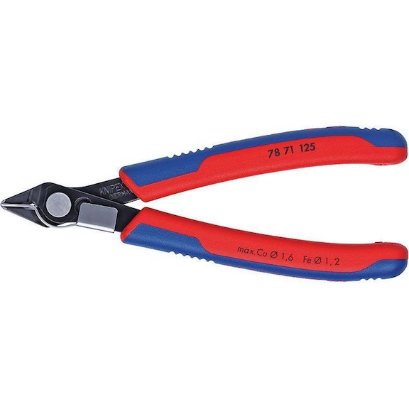 KNIPEX Electronic Super Knips 125&nbsp;mm bronzed with wire clamp - Super-Knips for electronics