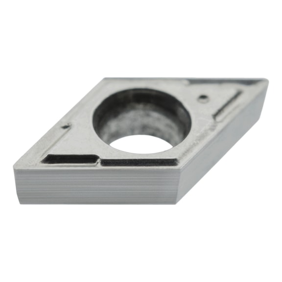 Placa intercambiable de metal duro ATORN DCGT 04T002 EN-PM1 K400 - Placa intercambiable DCGT, rectificado fino FP1 HC7625