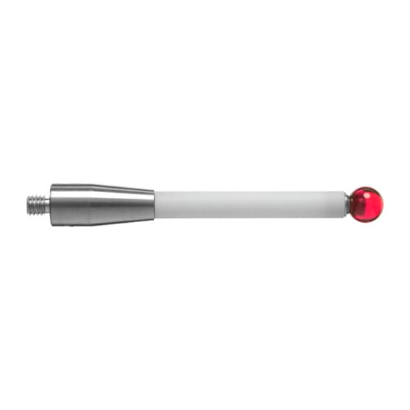 Probe inserts with ruby ball and ceramic shaft