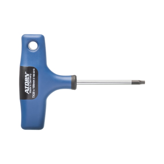 TX screwdriver with T-handle