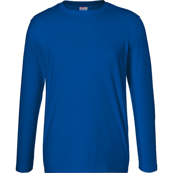 Kübler long-sleeved top, unisex, cornflower blue, size L - Long-sleeved shirt