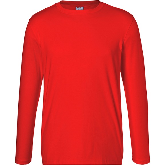 Bluză Kübler cu mâneci lungi, unisex, roşu mediu, mărimea 3XL - Cămaşă cu mâneci lungi