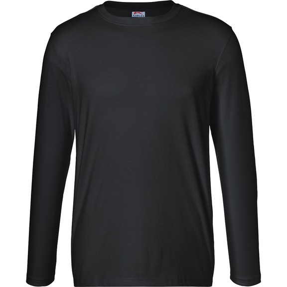Kübler long-sleeved top, unisex, black, size S - Long-sleeved shirt