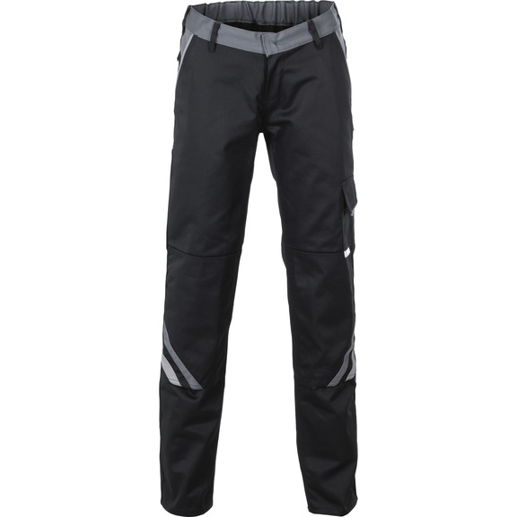 Planam HIGHLINE women's trousers, black/slate/zinc, size 46 - HIGHLINE women's trousers