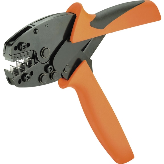 Lever crimping tool for wire end ferrules 6–16&nbsp;mm²