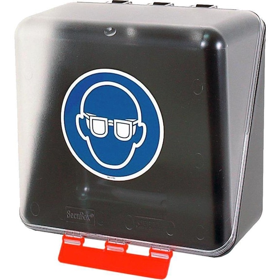 Bezpečnostní pouzdro na brýle, 236 x 225 x 125 mm, čiré - Bezpečné schránky na ochranné brýle