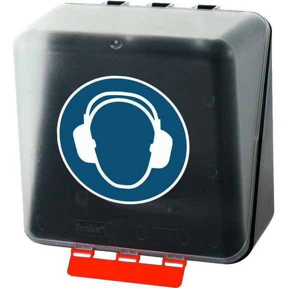 保险箱装护耳器 236 x 225 x 125 mm 透明 - 听力保护装置安全盒