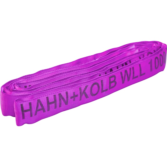 Elingue ronde HK violette, long. 2 m, en polyester - Elingue ronde longue durée de vie