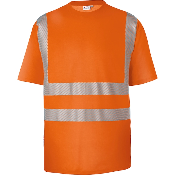 T-shirt haute visibilité KÜBLER Reflectiq orange fluo/anthracite taille XXL - T-shirt haute visibilité REFLECTIQ
