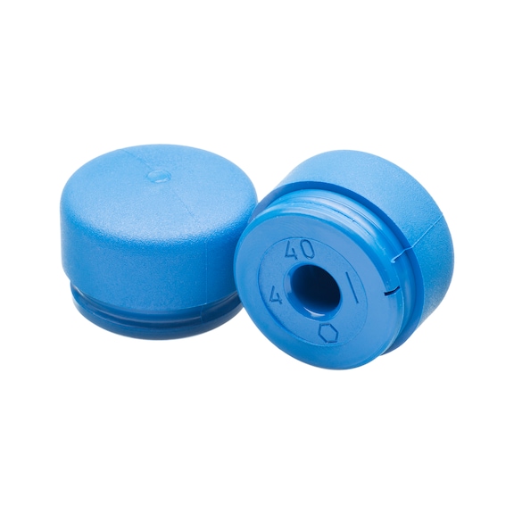 Embout de frappe de rechange ATORN 50 mm, polyuréthane, bleu - Embouts de rechange en PU, bleu