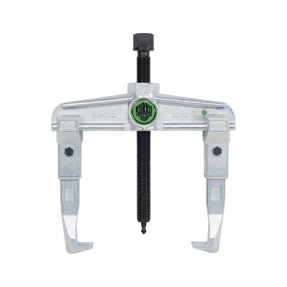 KUKKO 2-legged extractor, type 20-30, clamping width 350 mm - Two-arm puller with fixed hook fixing