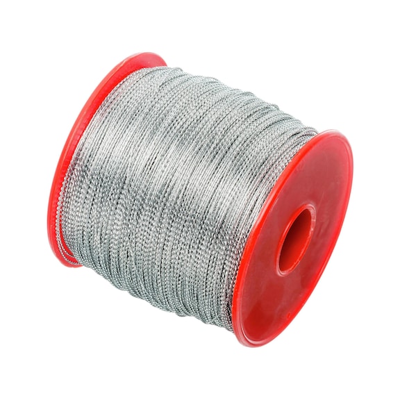 ORION kurşn tel, 1 kg bobin üzerinde, tel çapı 0,3/0,5 mm demir, çinko kaplamalı - Rulo üzerinde spiral tel, 1 kg ağırlığındadır