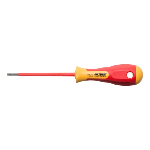 ATORN VDE slotted screwdriver 3.5 x 100 mm - VDE slotted screwdrivers
