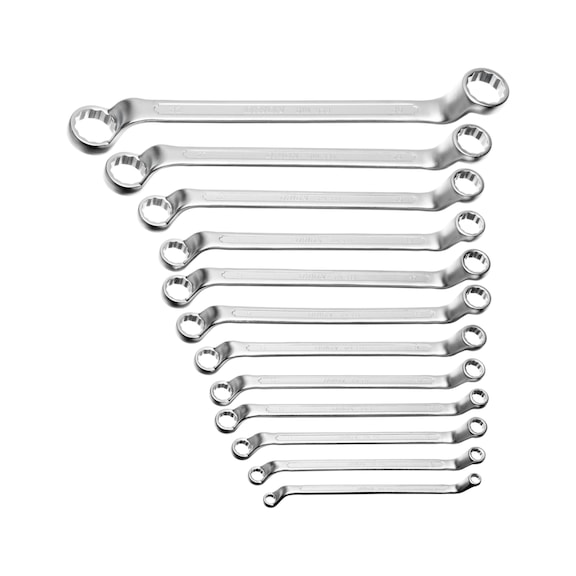 ORION Doppelringschlüssel-Satz 12-teilig 6x7-30x32 mm DIN 838 - Doppel-Ringschlüssel-Sätze 8 bis 12 teilig