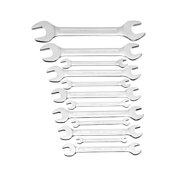 ORION açık ağızlı anahtar seti, 12 parça, 6x7–30x32 mm, DIN 3110 - Açık ağızlı anahtar seti