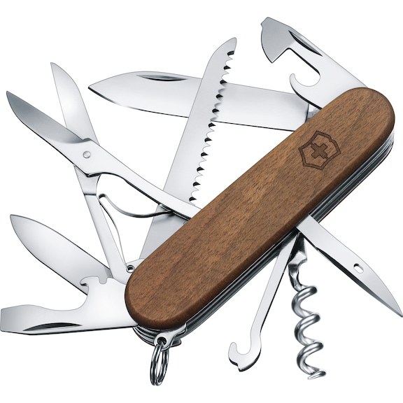 VICTORINOX Huntsman couteau de poche en bois - Couteau de poche - l'original de Suisse