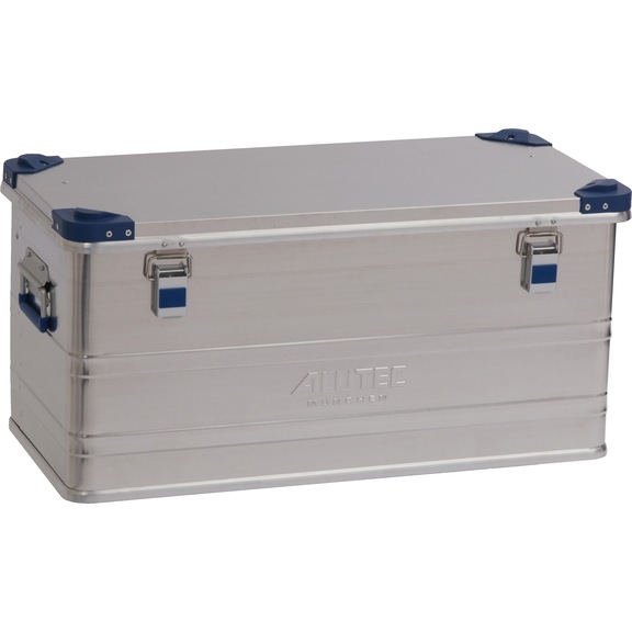Caja de aluminio INDUSTRY 92 con tapa, asas y cierres con muelle - Caja de aluminio serie D