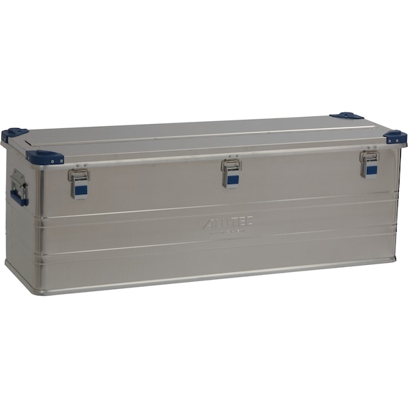 Caja de aluminio INDUSTRY 157 con tapa, asas y cierres con muelle - Caja de aluminio serie D