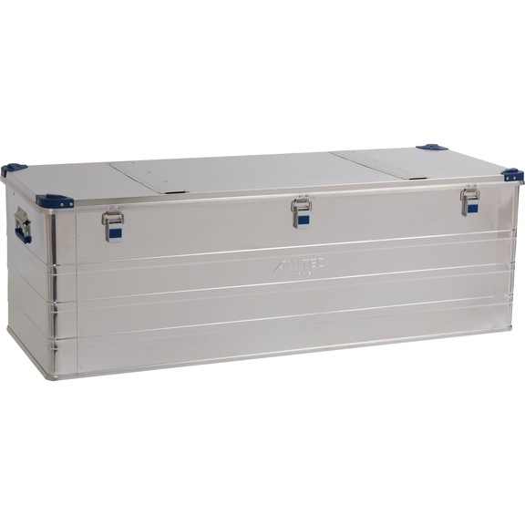 Boîte en aluminium INDUSTRY 400 avec couvercle, poignées et fermetures à étrier - boîte en aluminium série&nbsp;D