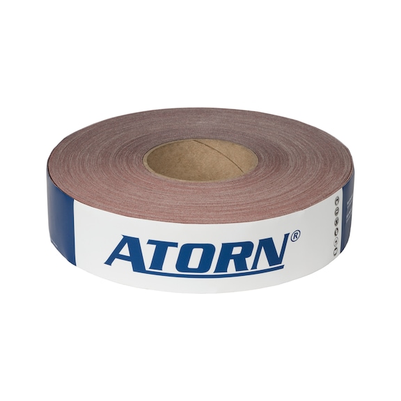 Rouleau de toile abrasive ATORN, corindon raffiné (AO) K240 50 mm x 50 m - Rouleau économique de toile abrasive ATORN