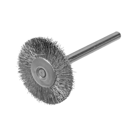 ATORN cylinder wire brush / miniature brush stainless steel wire V2A 0.10 Ø16x3 - Miniature brushes round/cup/wire end brushes