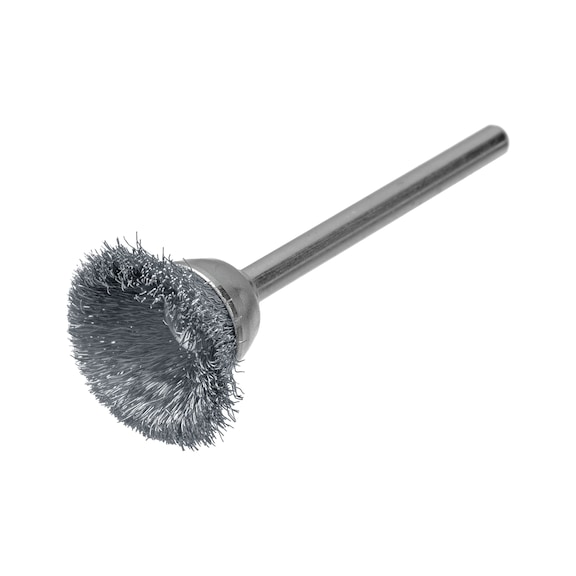 ATORN wire cup brush / miniature brush stainless steel wire VA 0.10 Ø18x3 - Miniature brushes round/cup/wire end brushes