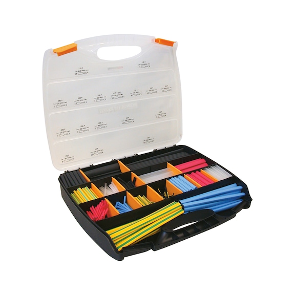 Heat-shrink tubing assortment for conductors from 1 to 20&nbsp;mm