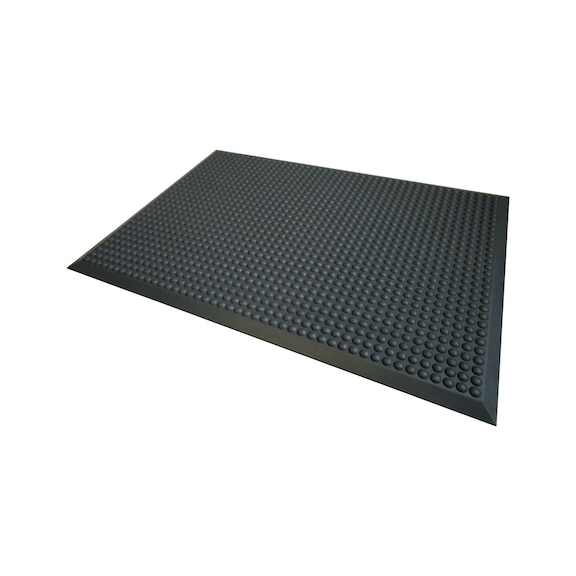 ATORN workplace mat, flame-retardant, 1200 x 900 mm, nubbed surface texture - Polyurethane workplace mats, flame retardant